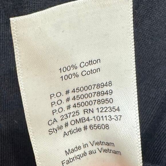 Wilfred Black Tie Front Cropped Tee XXS Aritzia Minimalist Soft Cotton Top - Picture 4 of 6